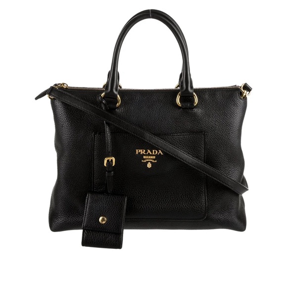 Prada Vitello Pebble Daino Medium Satchel - Picture 4 of 17